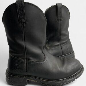 Rocky Men's Leather Western Ride Comfort Boots Cowboy Work Biker Size 10 M